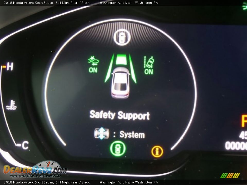 2018 Honda Accord Sport Sedan Still Night Pearl / Black Photo #17