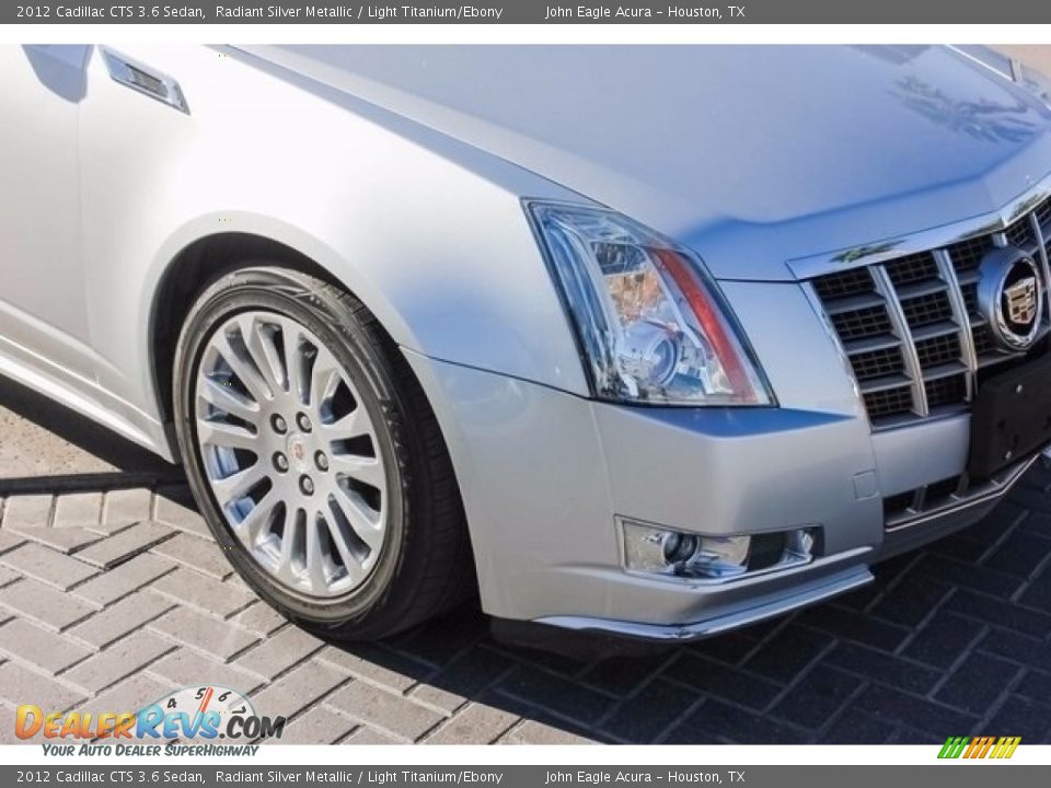 2012 Cadillac CTS 3.6 Sedan Radiant Silver Metallic / Light Titanium/Ebony Photo #10