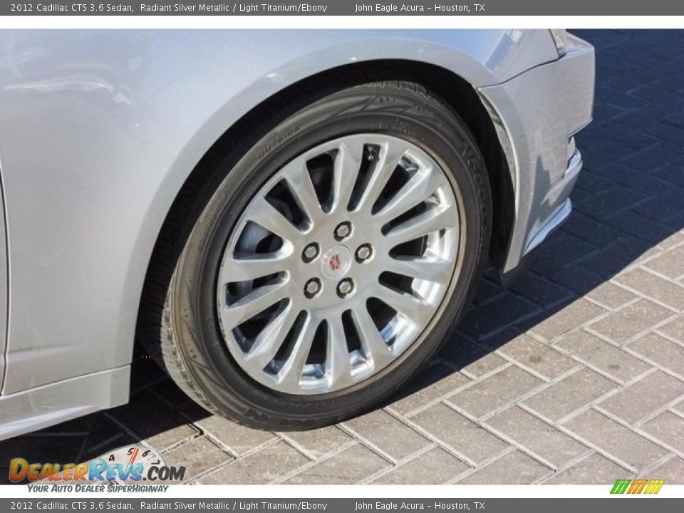 2012 Cadillac CTS 3.6 Sedan Radiant Silver Metallic / Light Titanium/Ebony Photo #11