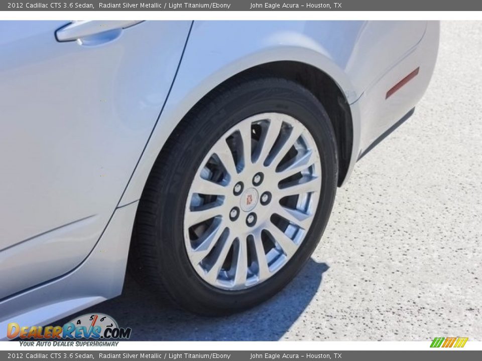 2012 Cadillac CTS 3.6 Sedan Radiant Silver Metallic / Light Titanium/Ebony Photo #12