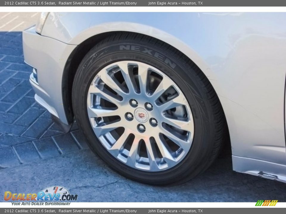 2012 Cadillac CTS 3.6 Sedan Radiant Silver Metallic / Light Titanium/Ebony Photo #13