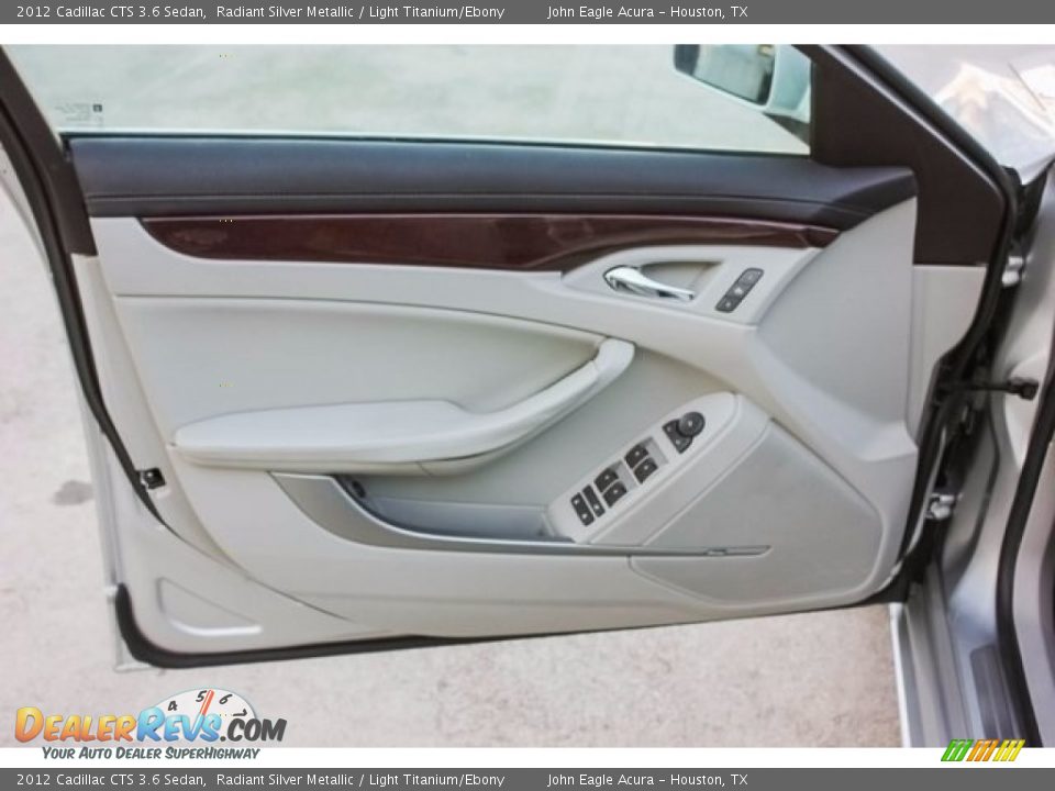 2012 Cadillac CTS 3.6 Sedan Radiant Silver Metallic / Light Titanium/Ebony Photo #18