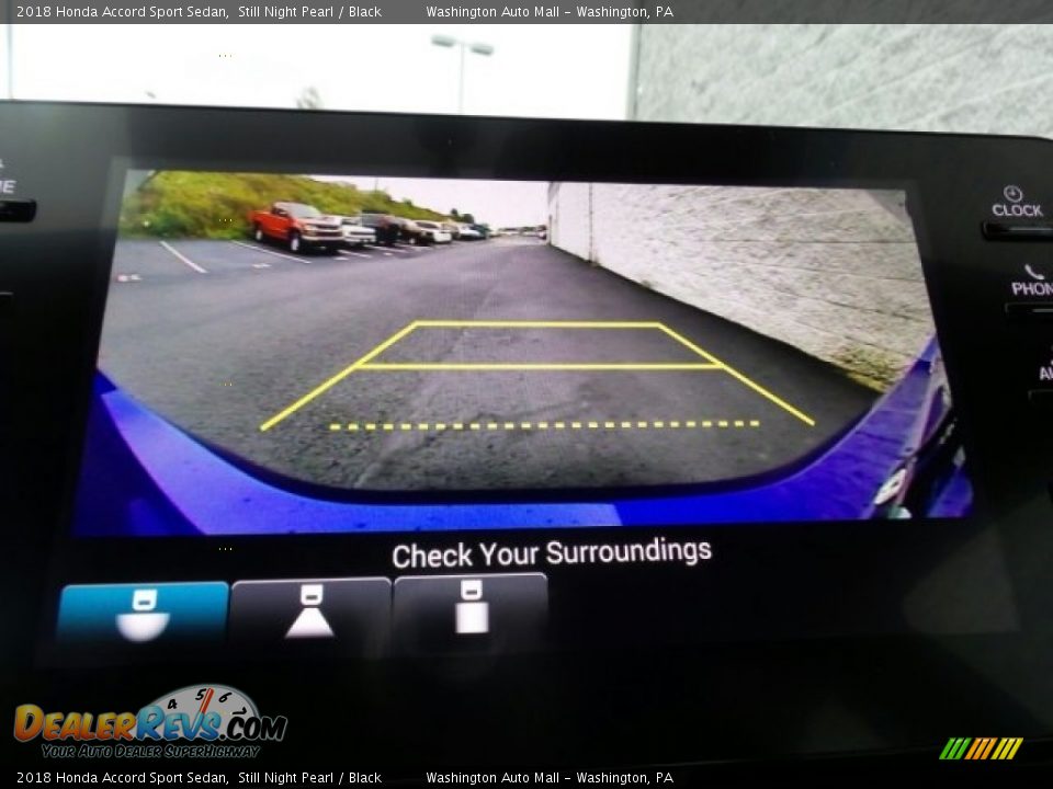 2018 Honda Accord Sport Sedan Still Night Pearl / Black Photo #27