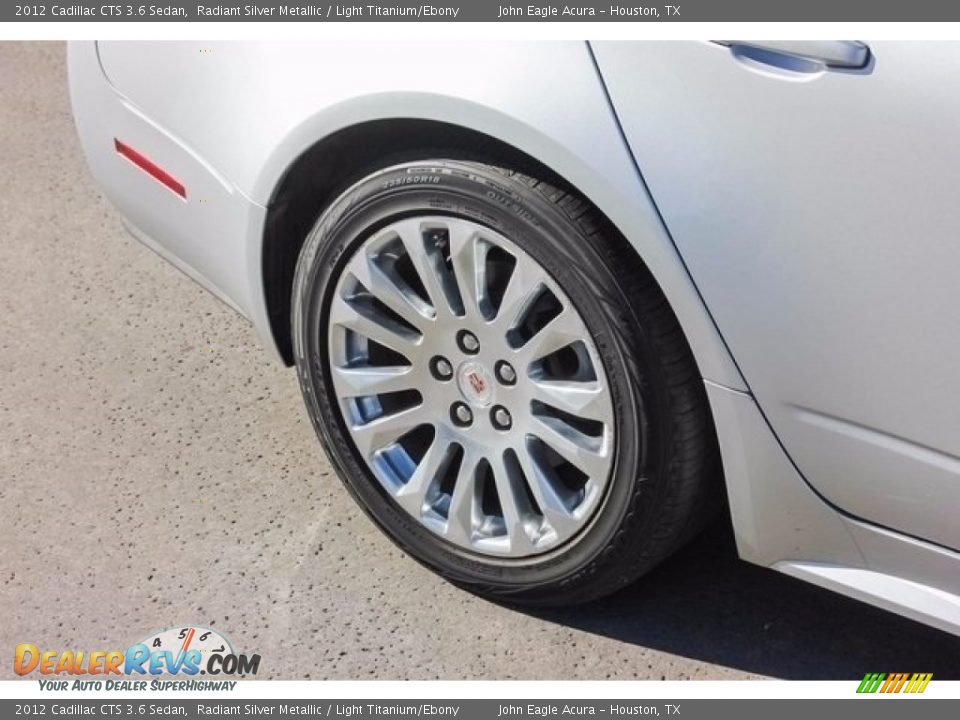2012 Cadillac CTS 3.6 Sedan Radiant Silver Metallic / Light Titanium/Ebony Photo #22