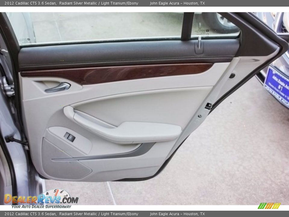 2012 Cadillac CTS 3.6 Sedan Radiant Silver Metallic / Light Titanium/Ebony Photo #24
