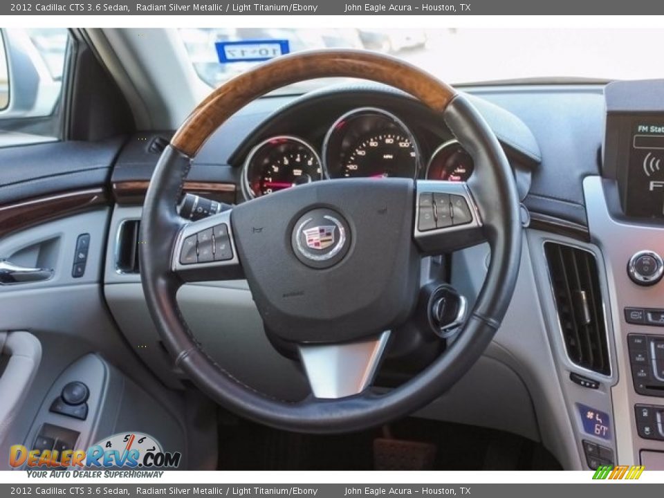 2012 Cadillac CTS 3.6 Sedan Radiant Silver Metallic / Light Titanium/Ebony Photo #29