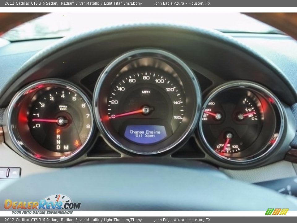 2012 Cadillac CTS 3.6 Sedan Radiant Silver Metallic / Light Titanium/Ebony Photo #34