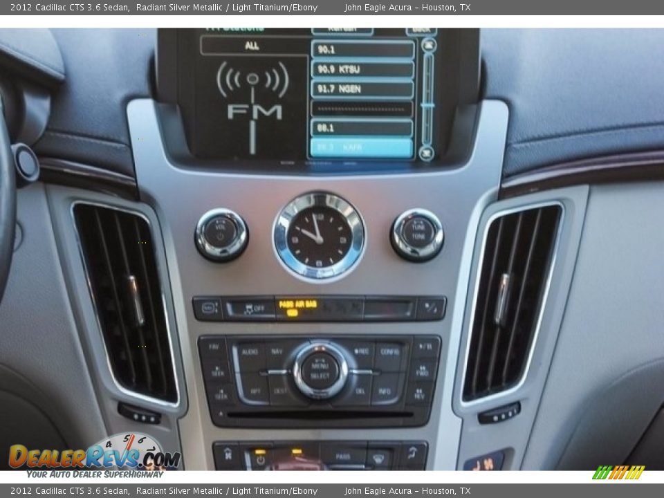 2012 Cadillac CTS 3.6 Sedan Radiant Silver Metallic / Light Titanium/Ebony Photo #36