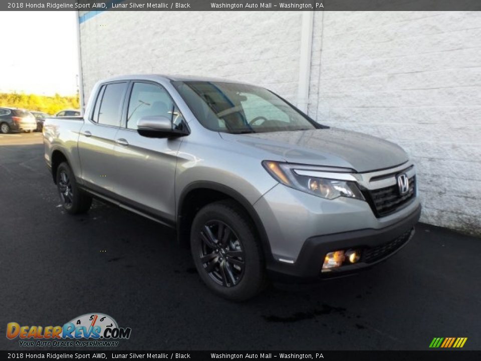 2018 Honda Ridgeline Sport AWD Lunar Silver Metallic / Black Photo #1