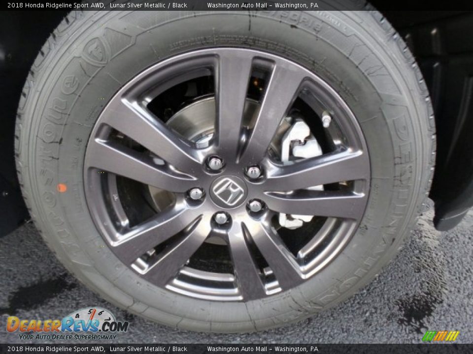 2018 Honda Ridgeline Sport AWD Lunar Silver Metallic / Black Photo #4