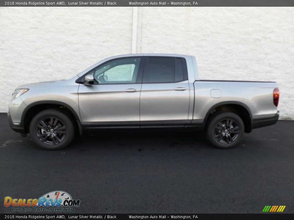 2018 Honda Ridgeline Sport AWD Lunar Silver Metallic / Black Photo #6