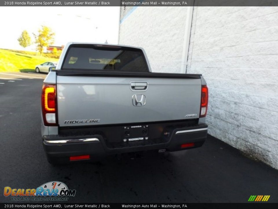 2018 Honda Ridgeline Sport AWD Lunar Silver Metallic / Black Photo #7