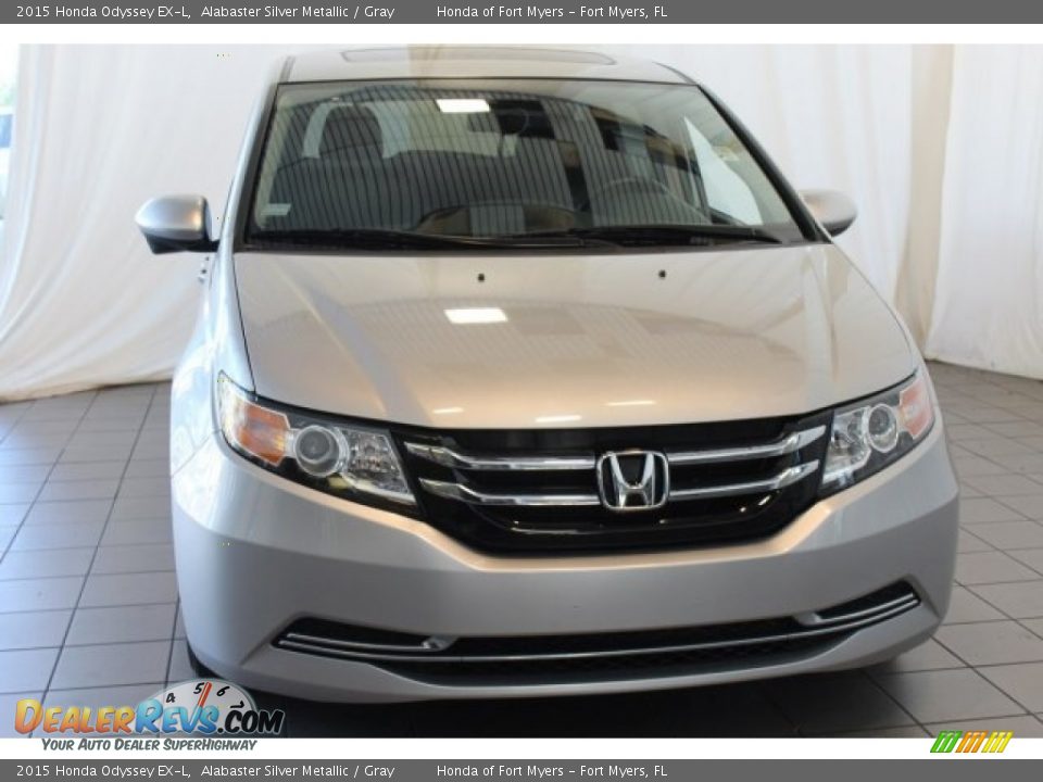 2015 Honda Odyssey EX-L Alabaster Silver Metallic / Gray Photo #4