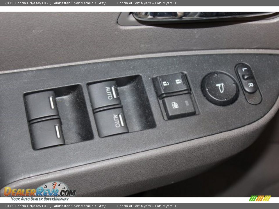 2015 Honda Odyssey EX-L Alabaster Silver Metallic / Gray Photo #10