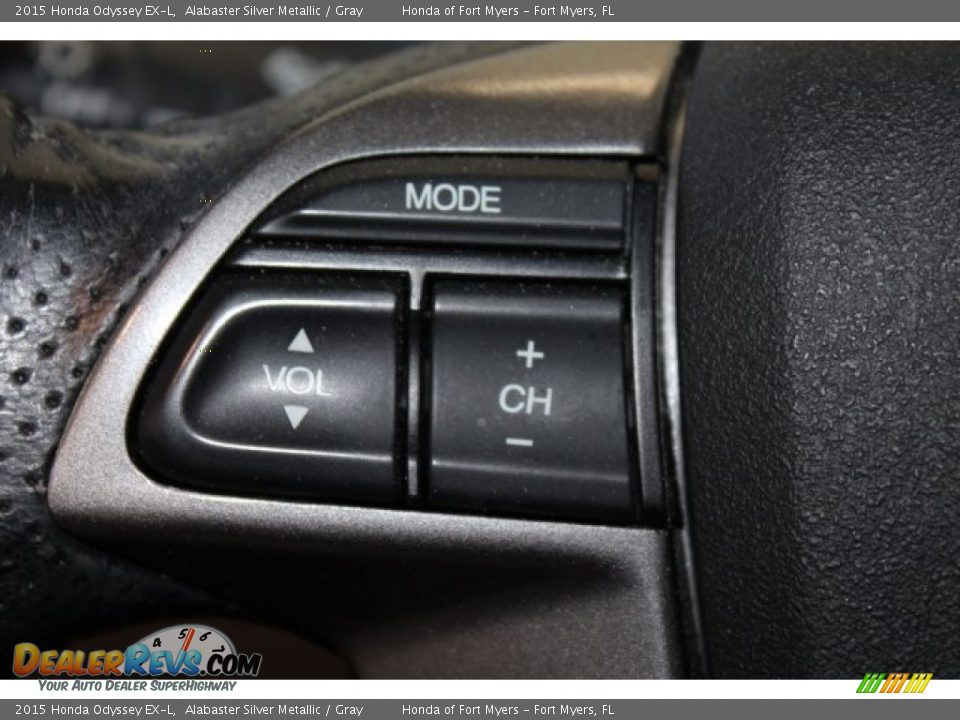 2015 Honda Odyssey EX-L Alabaster Silver Metallic / Gray Photo #12