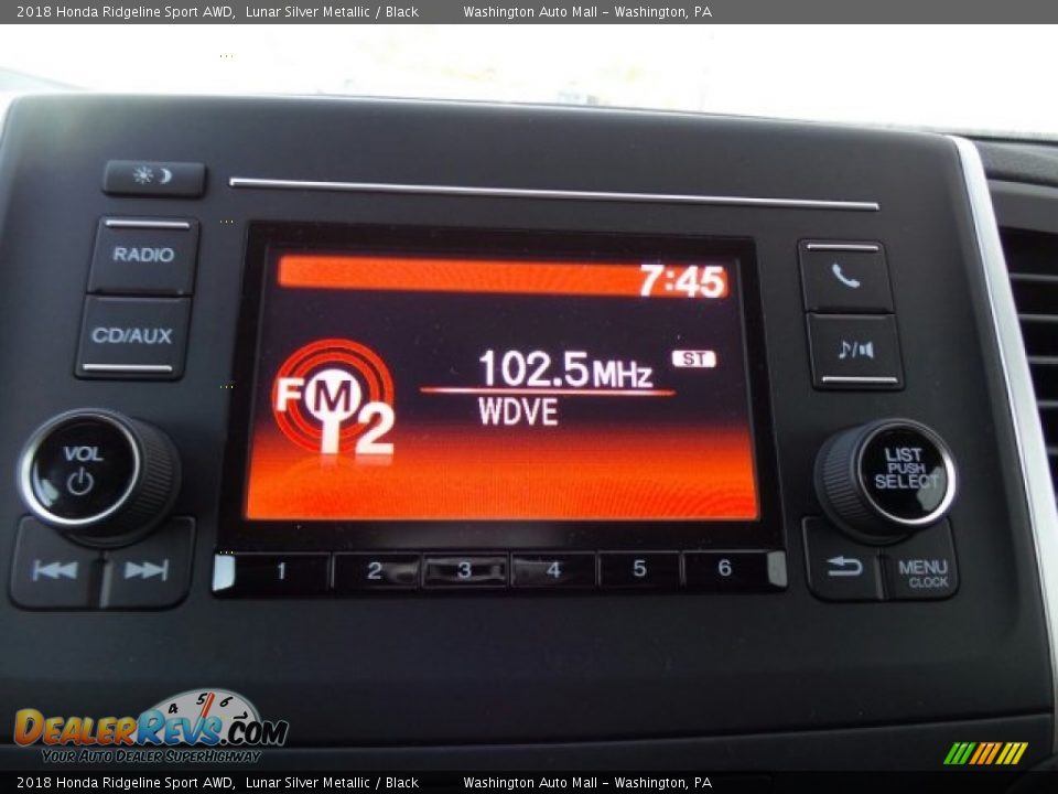 Audio System of 2018 Honda Ridgeline Sport AWD Photo #22