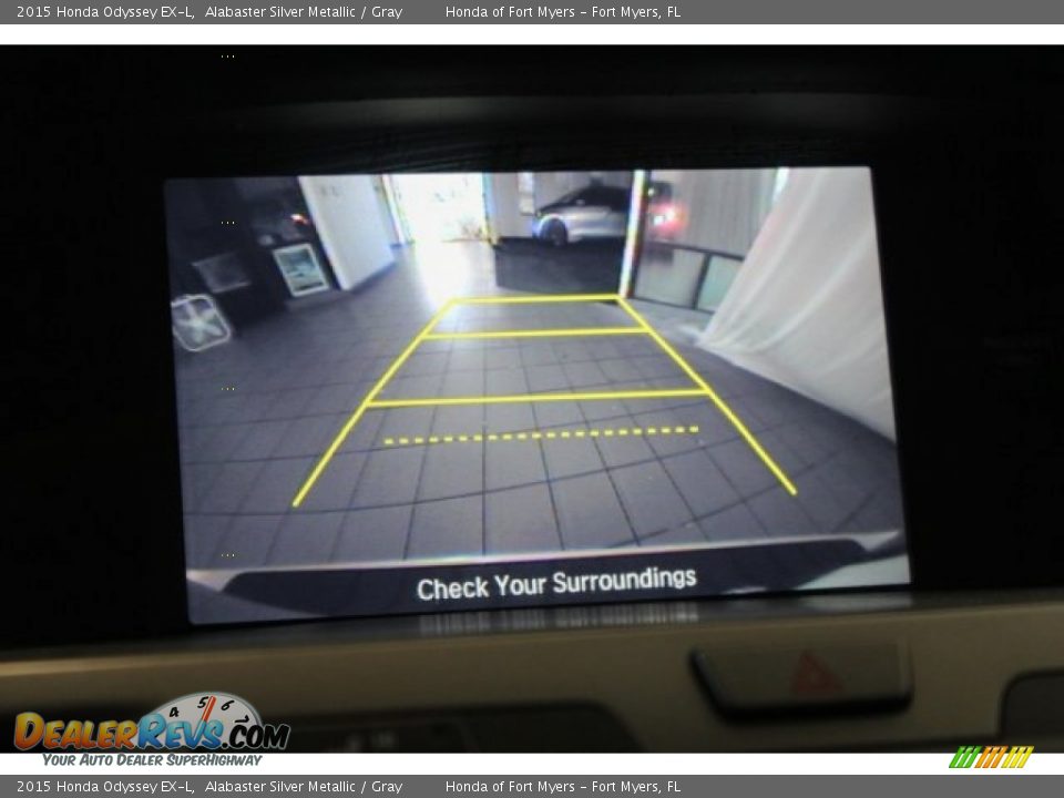 2015 Honda Odyssey EX-L Alabaster Silver Metallic / Gray Photo #17