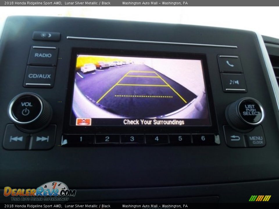 2018 Honda Ridgeline Sport AWD Lunar Silver Metallic / Black Photo #25