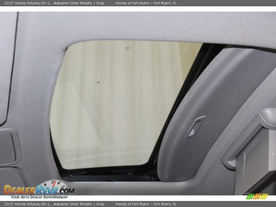 2015 Honda Odyssey EX-L Alabaster Silver Metallic / Gray Photo #21