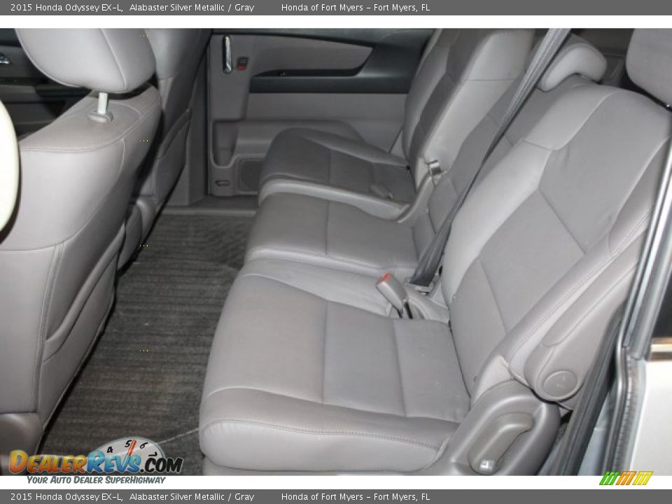 2015 Honda Odyssey EX-L Alabaster Silver Metallic / Gray Photo #22