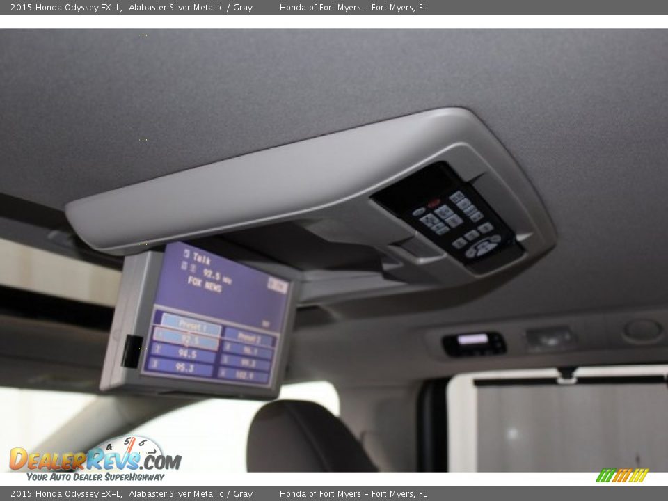 2015 Honda Odyssey EX-L Alabaster Silver Metallic / Gray Photo #23