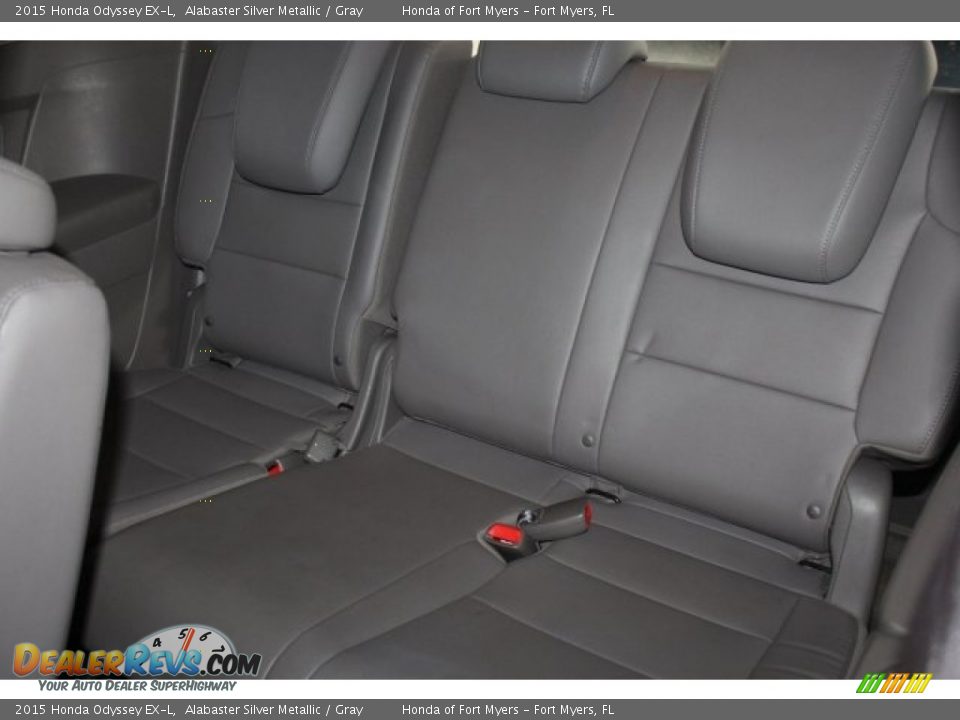 2015 Honda Odyssey EX-L Alabaster Silver Metallic / Gray Photo #24