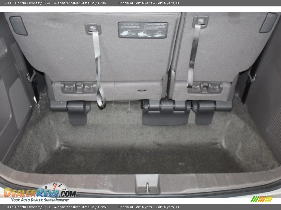 2015 Honda Odyssey EX-L Alabaster Silver Metallic / Gray Photo #25