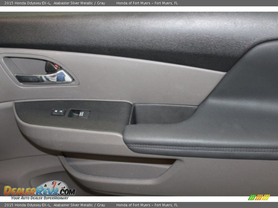 2015 Honda Odyssey EX-L Alabaster Silver Metallic / Gray Photo #26