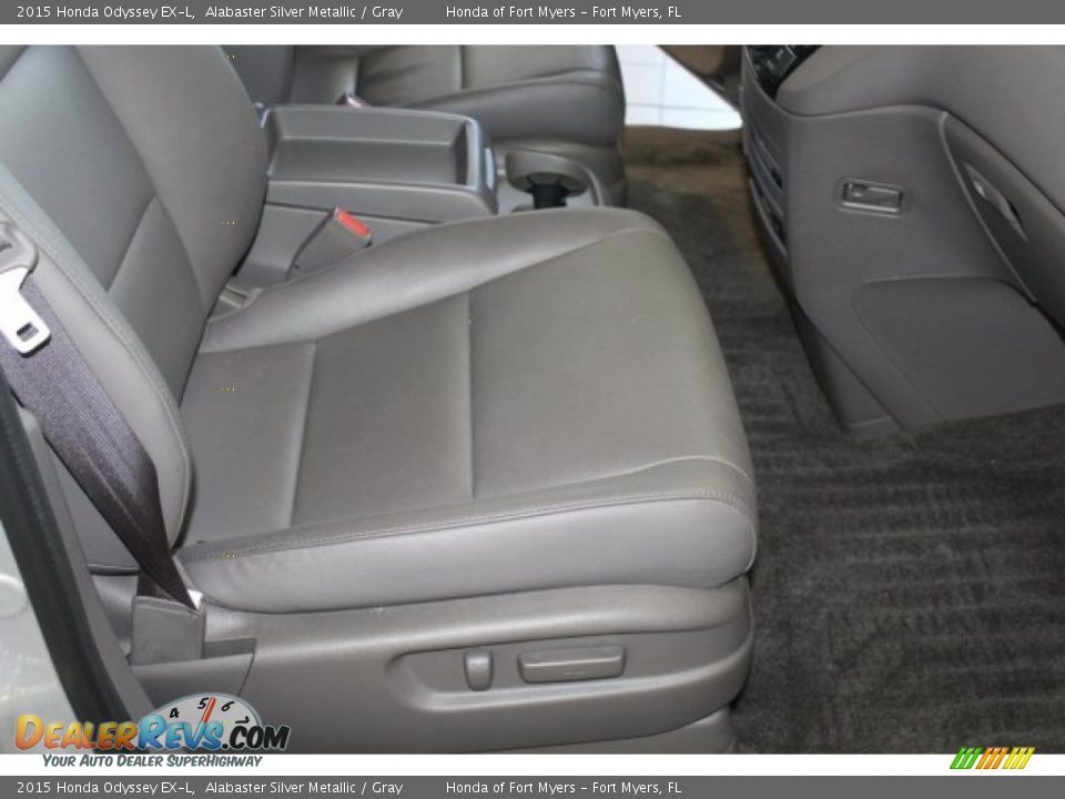 2015 Honda Odyssey EX-L Alabaster Silver Metallic / Gray Photo #27
