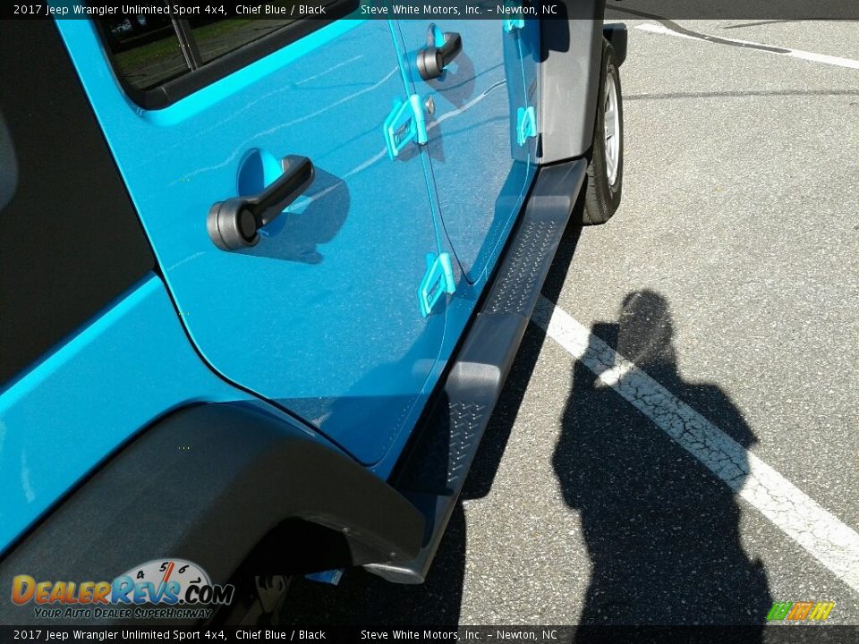 2017 Jeep Wrangler Unlimited Sport 4x4 Chief Blue / Black Photo #7