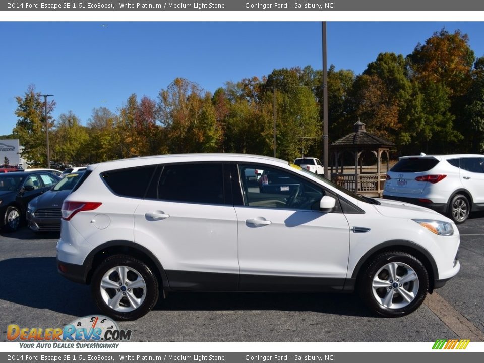 2014 Ford Escape SE 1.6L EcoBoost White Platinum / Medium Light Stone Photo #2