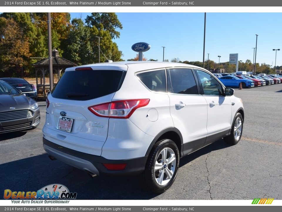 2014 Ford Escape SE 1.6L EcoBoost White Platinum / Medium Light Stone Photo #3