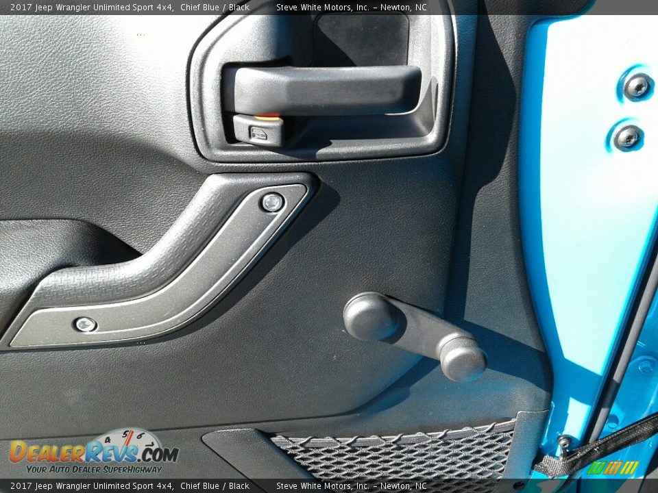 2017 Jeep Wrangler Unlimited Sport 4x4 Chief Blue / Black Photo #9