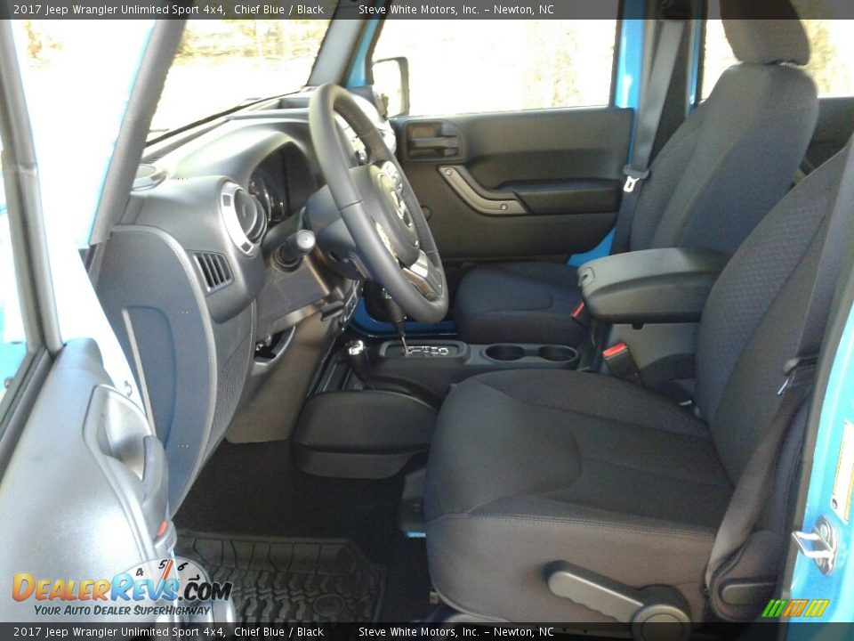 2017 Jeep Wrangler Unlimited Sport 4x4 Chief Blue / Black Photo #10