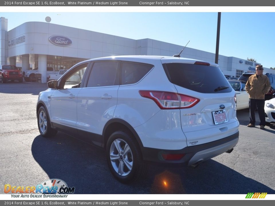 2014 Ford Escape SE 1.6L EcoBoost White Platinum / Medium Light Stone Photo #5