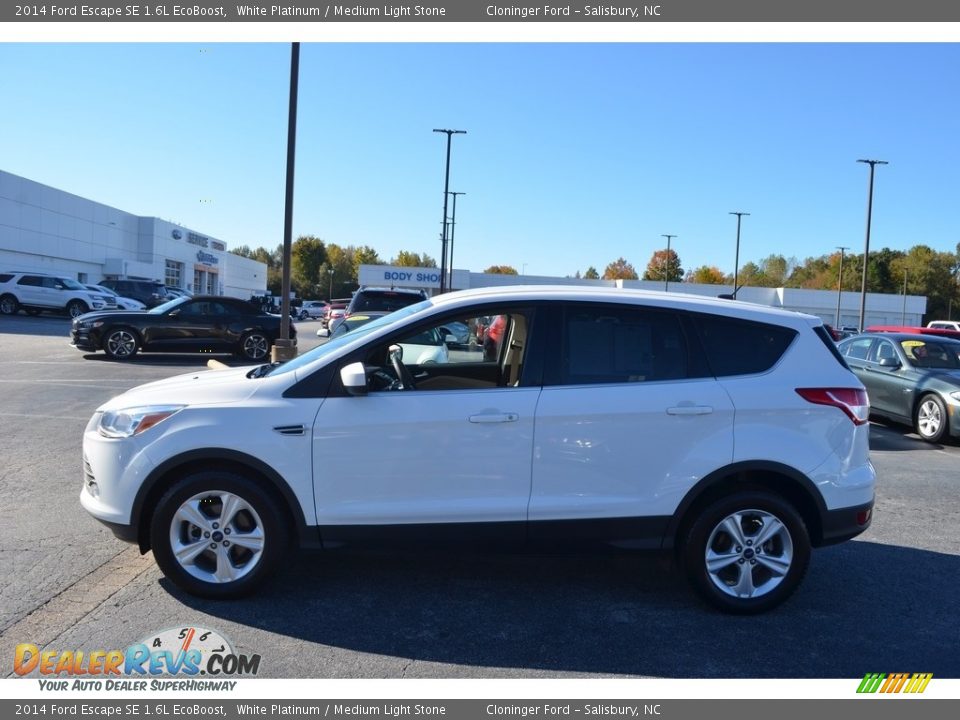 2014 Ford Escape SE 1.6L EcoBoost White Platinum / Medium Light Stone Photo #6