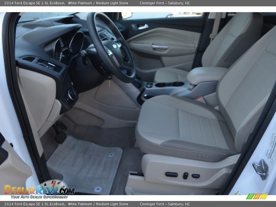 2014 Ford Escape SE 1.6L EcoBoost White Platinum / Medium Light Stone Photo #9
