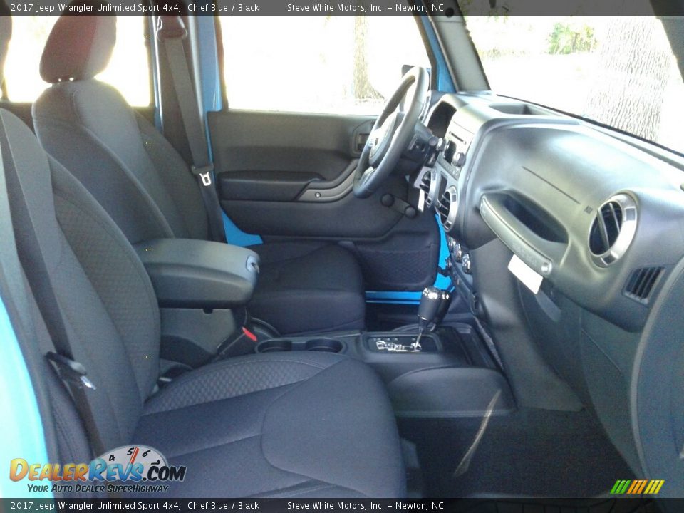 2017 Jeep Wrangler Unlimited Sport 4x4 Chief Blue / Black Photo #14