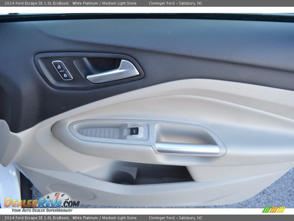 2014 Ford Escape SE 1.6L EcoBoost White Platinum / Medium Light Stone Photo #14