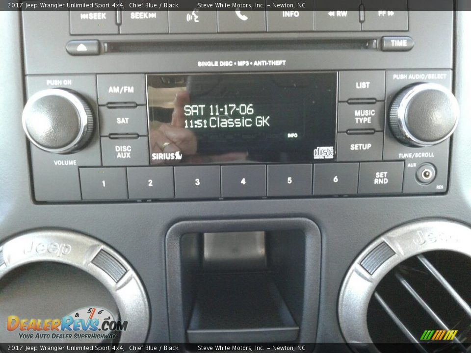 2017 Jeep Wrangler Unlimited Sport 4x4 Chief Blue / Black Photo #19