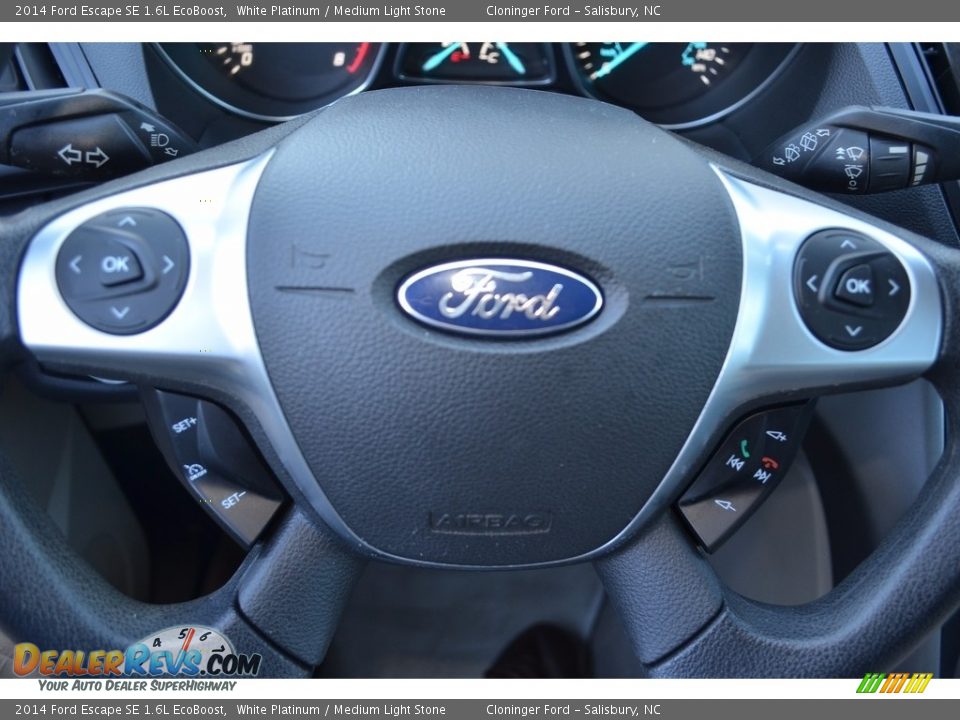 2014 Ford Escape SE 1.6L EcoBoost White Platinum / Medium Light Stone Photo #21