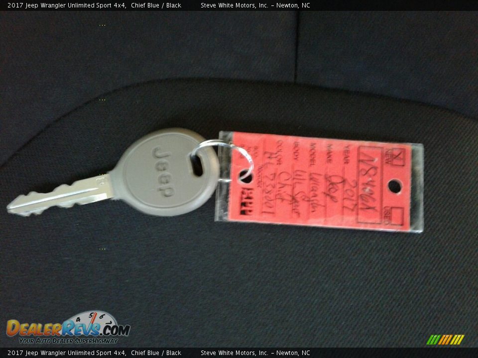 2017 Jeep Wrangler Unlimited Sport 4x4 Chief Blue / Black Photo #23