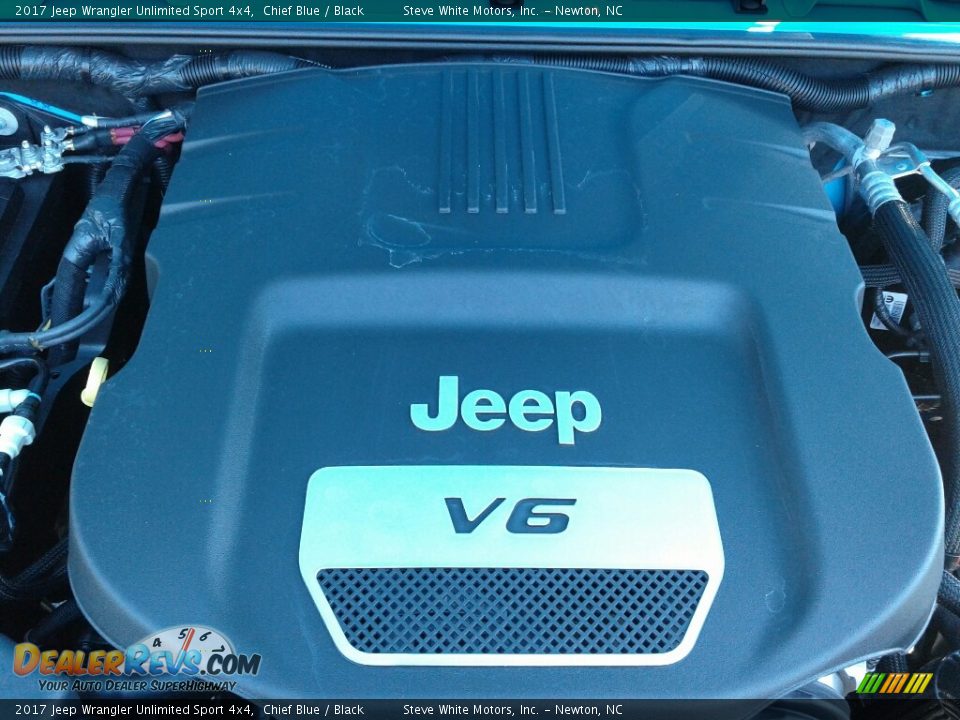 2017 Jeep Wrangler Unlimited Sport 4x4 Chief Blue / Black Photo #24