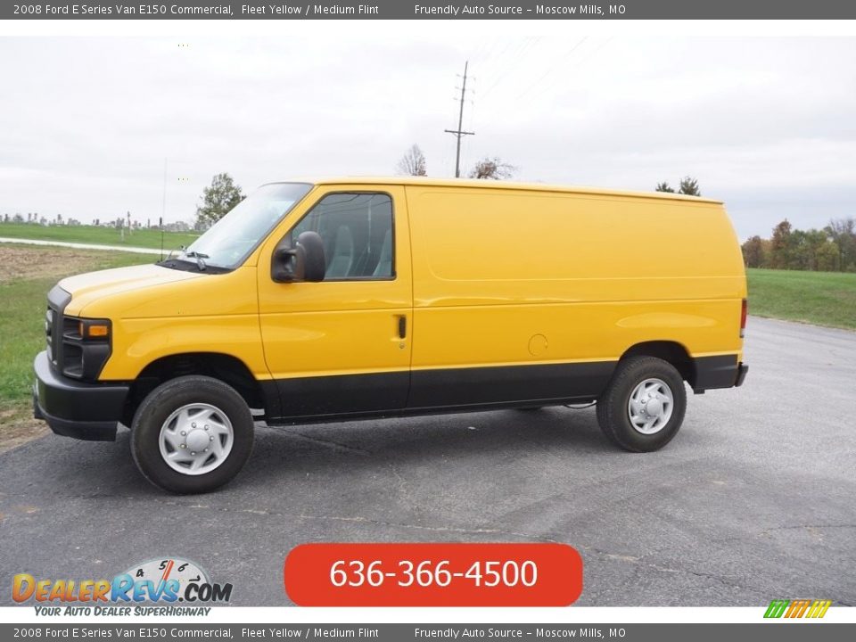 2008 Ford E Series Van E150 Commercial Fleet Yellow / Medium Flint Photo #1