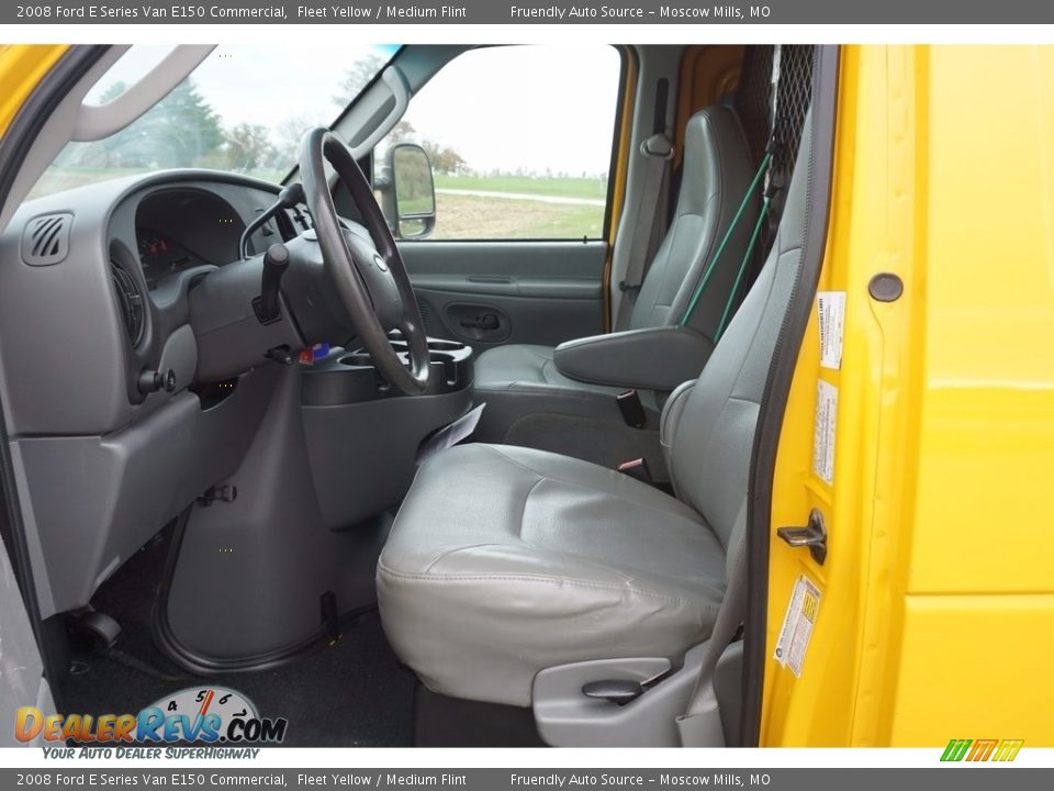 2008 Ford E Series Van E150 Commercial Fleet Yellow / Medium Flint Photo #16
