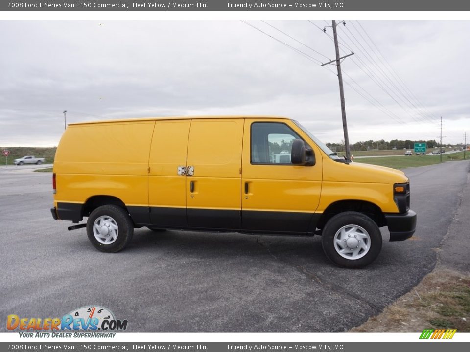 2008 Ford E Series Van E150 Commercial Fleet Yellow / Medium Flint Photo #24