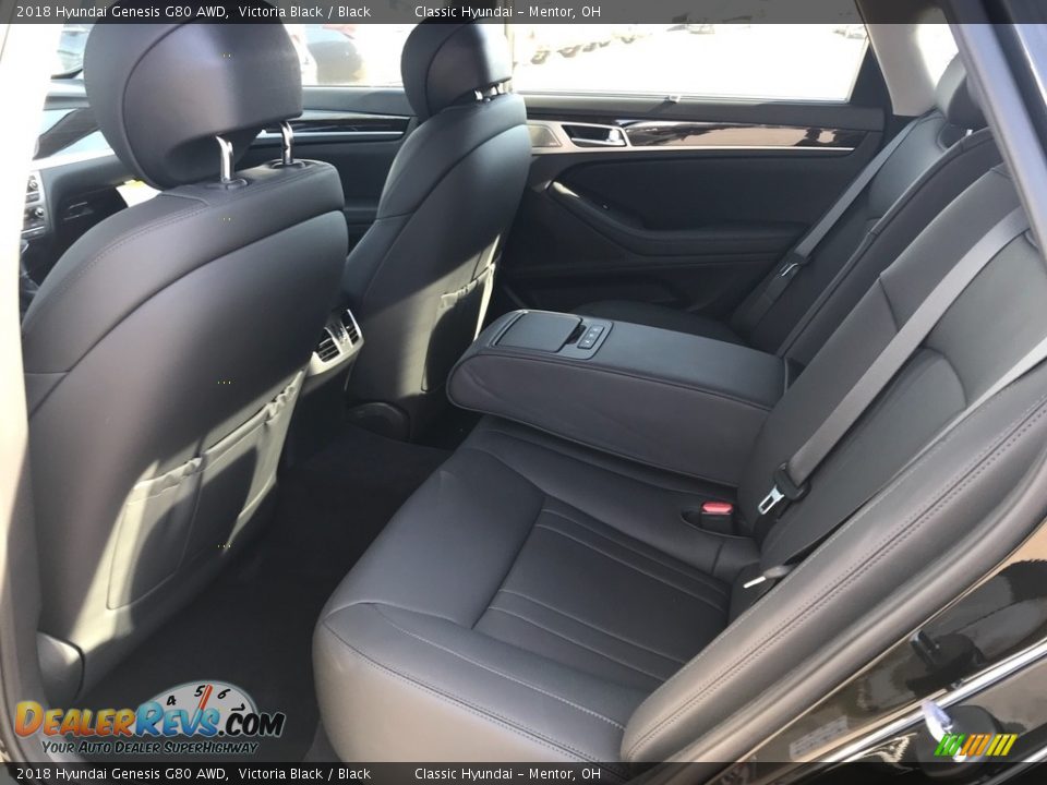 2018 Hyundai Genesis G80 AWD Victoria Black / Black Photo #3