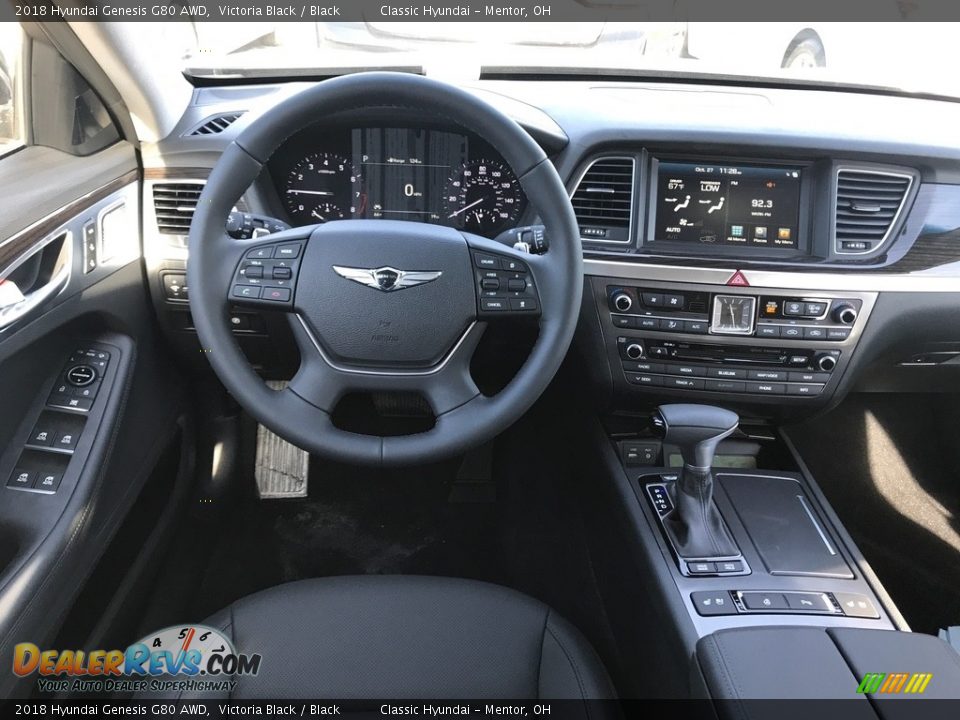 2018 Hyundai Genesis G80 AWD Victoria Black / Black Photo #4