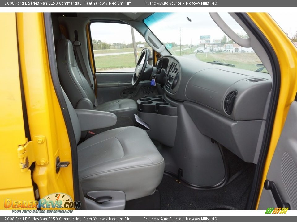 2008 Ford E Series Van E150 Commercial Fleet Yellow / Medium Flint Photo #29