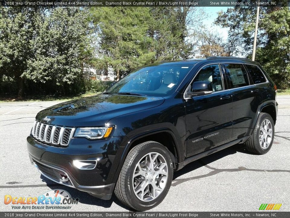 2018 Jeep Grand Cherokee Limited 4x4 Sterling Edition Diamond Black Crystal Pearl / Black/Light Frost Beige Photo #2